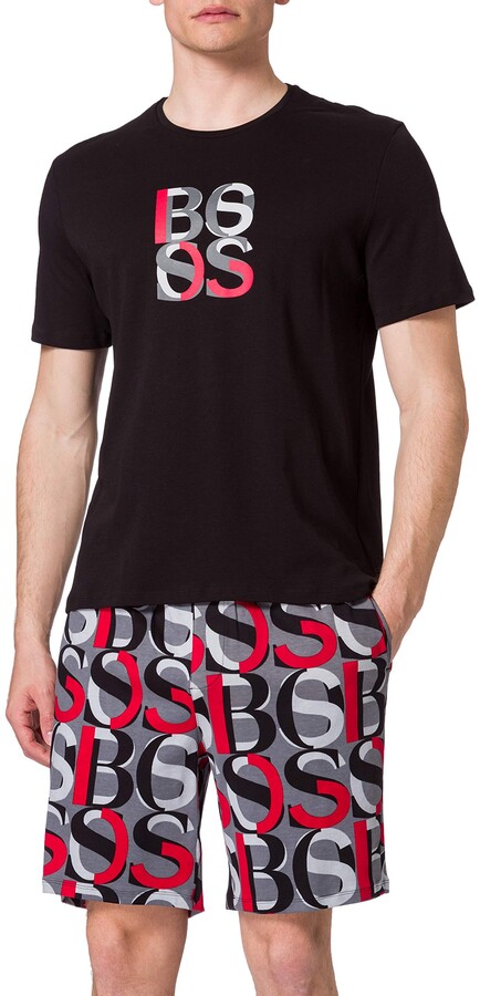 hugo boss shorts and t shirt set mens