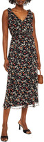 Thumbnail for your product : Joie Huntlie Knotted Floral-print Silk-georgette Midi Dress