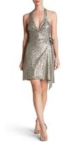 Thumbnail for your product : Dress the Population Danielle Sequin Wrap Mini Dress