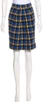 Thumbnail for your product : Lela Rose Patterned Knee-Length Skirt