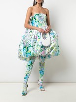 Thumbnail for your product : Richard Quinn Floral Strapless Dress