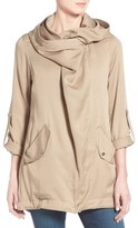 Thumbnail for your product : Vince Camuto Drapey Hooded Twill Coat