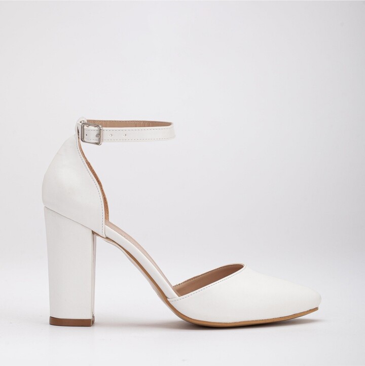 Forever & Always Shoes Gisele High Block Heel Pumps