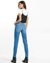 Thumbnail for your product : Express Mid Rise Distressed Skinny Jean