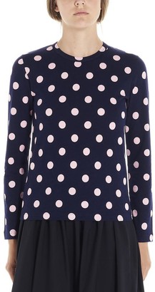 Comme des Garcons Polka Dot Print Long Sleeve T-Shirt