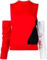 Thumbnail for your product : Calvin Klein Cut-Out Colour-Block Sweater
