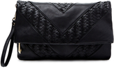 Thumbnail for your product : Christopher Kon Woven Large Leather Clutch