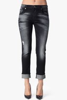 Thumbnail for your product : 7 For All Mankind Slim Illusion Relaxed Skinny In Ultimate Icy Black