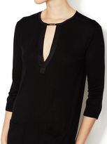 Thumbnail for your product : Magaschoni Silk V-Neck Tunic with Pockets