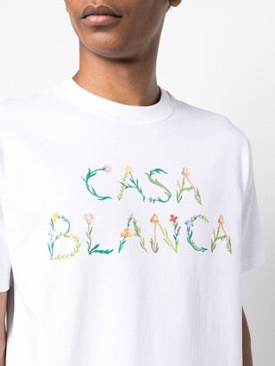 Casablanca L’Arche Fleure logo T-shirt