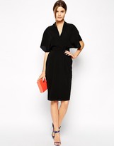 Thumbnail for your product : ASOS Pencil Dress with Kimono Wrap Detail