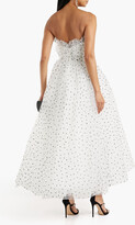 Thumbnail for your product : Monique Lhuillier Strapless glittered tulle dress