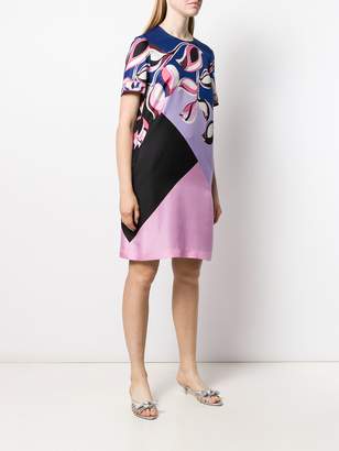 Emilio Pucci Printed Colour Block Dress