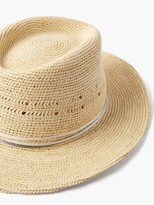 Thumbnail for your product : Maison Michel Andre Woven Straw Panama Hat - Natural