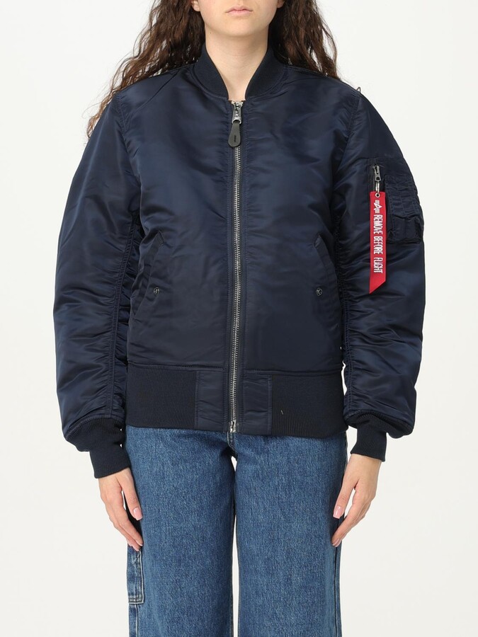 Alpha Industries Jacket Woman color Blue