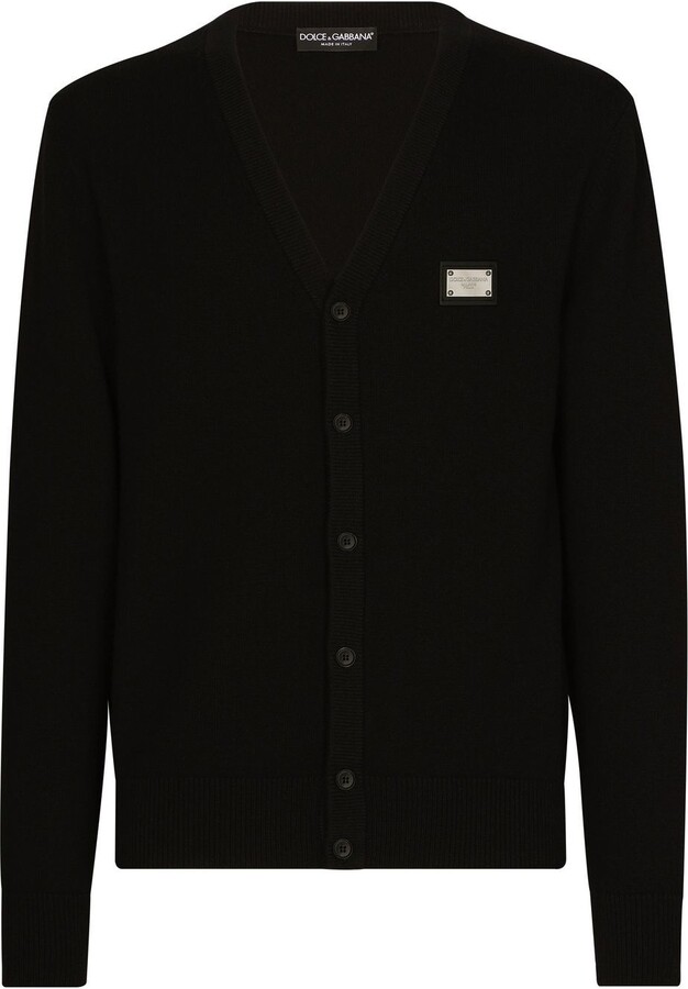 Dolce & Gabbana Men's Black Cardigans & Zip Up Sweaters | ShopStyle