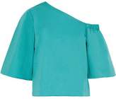 Thumbnail for your product : Tibi One-shoulder Cotton-poplin Top