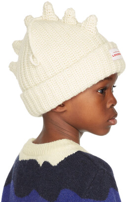 Charles Jeffrey Loverboy SSENSE Exclusive Kids Off-White Chunky Spikes Beanie