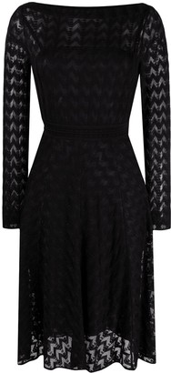 Missoni Semi-Sheer Long-Sleeve Dress - ShopStyle