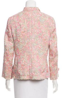 Akris Punto Floral Knit Jacket