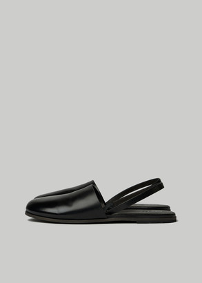 womens black flat slingback shoes