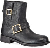 Thumbnail for your product : Jimmy Choo Youth Leather Biker Boots