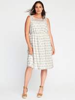 Thumbnail for your product : Old Navy Plus-Size Linen-Blend Tie-Waist Dress