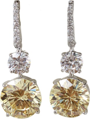 FANTASIA JEWELRY Pave Top Earrings