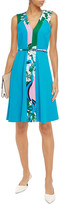 Thumbnail for your product : Emilio Pucci Belted Printed Satin-crepe Dress
