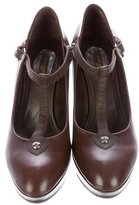 Thumbnail for your product : Louis Vuitton Leather Platform Wedges