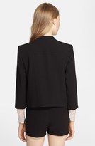 Thumbnail for your product : Alice + Olivia 'Oliver' Shawl Collar Open Front Jacket