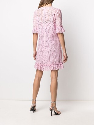 Dolce & Gabbana Floral Lace Mini Dress