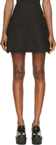 Thumbnail for your product : Carven Black Wool Crepe A-Line Mini Skirt