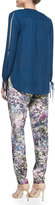 Thumbnail for your product : Haute Hippie Slim Shady Abstract-Print Pants