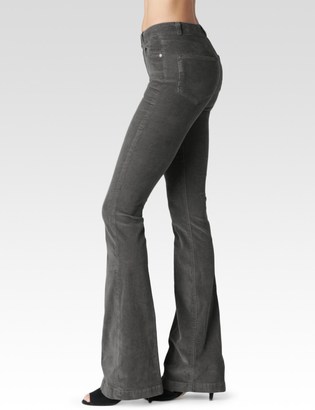 Paige High Rise Bell Canyon - Granite Grey Corduroy