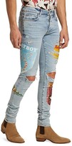 Thumbnail for your product : Amiri Playboy Magazine Skinny Jeans