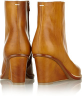 Thumbnail for your product : Maison Martin Margiela 7812 Maison Martin Margiela Leather wedge ankle boots