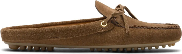 Car Shoe Almond-Toe Suede Driving Slippers