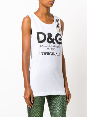 Dolce & Gabbana logo print tank top
