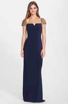 Thumbnail for your product : JS Boutique Embellished Jersey Gown
