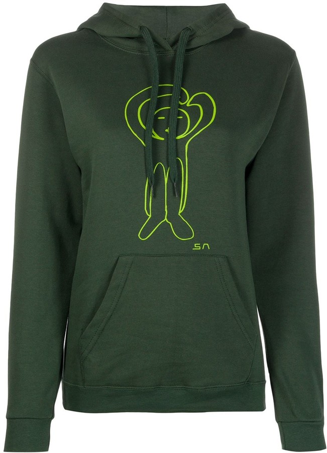 cartoon print hoodie