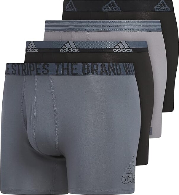 adidas Sport Performance Mesh Boxer Brief Underwear 3-Pack (Black/Onix/Clear  Grey Onix/Black/Clear Grey Black) Men's Underwear - ShopStyle