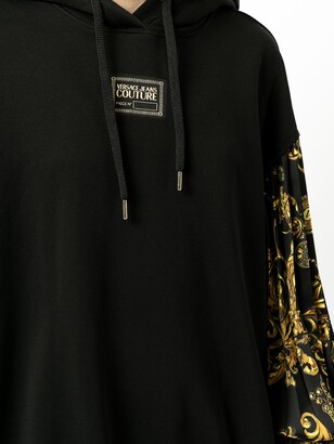 Versace Jeans Couture Regalia Baroque-print hoodie dress