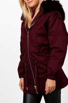 Thumbnail for your product : boohoo Faux Fur Hood Parka