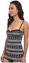 Thumbnail for your product : Tommy Bahama Paisley Floral Stripe V Front Over The Shoulder Cup One-Piece
