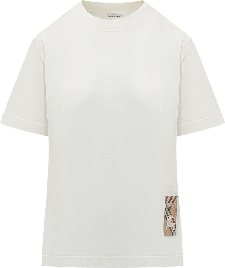 Burberry T-Shirt With Logo Patch