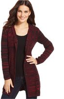 Thumbnail for your product : Style&Co. Marled-Cable-Knit Hooded Cardigan