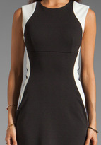 Thumbnail for your product : Eight Sixty Slim Illusion Dress in Vanilla/Black