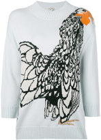 Temperley London - 'Bird' jacquard knit sweater - women - Mérinos - M
