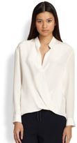 Thumbnail for your product : 3.1 Phillip Lim Silk Draped Crossover Blouse